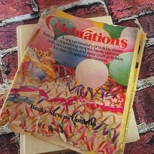 Celebrations holiday ideas. Vintage book